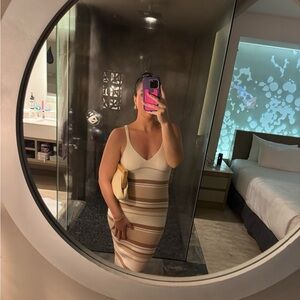 Striped Sleeveless Knit Dress